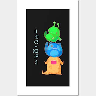 Cute Monsters Posters and Art